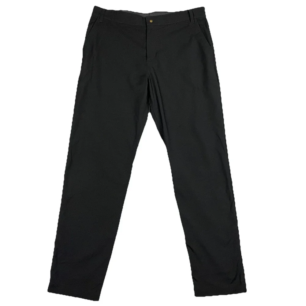 Nike Dri-FIT Victory Flat Front Straight Leg Golf Pants‎ Mens 36x31 Black